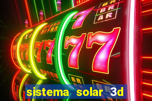 sistema solar 3d em movimento